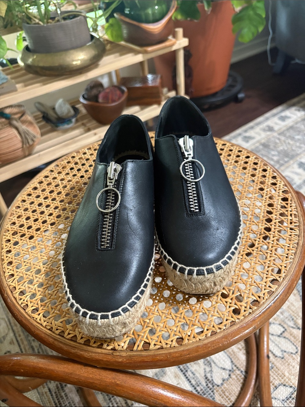 Alexander Wang Devon zip espadrilles. Size EU 36/ US 6